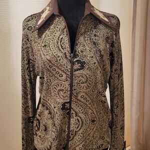 Paisley Print Women's Blazer